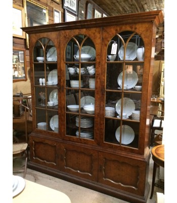 Large China Cupboard with Paned Glass Doors